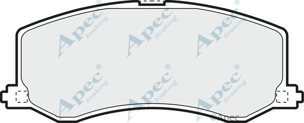 APEC BRAKING Комплект тормозных колодок, дисковый тормоз PAD1028